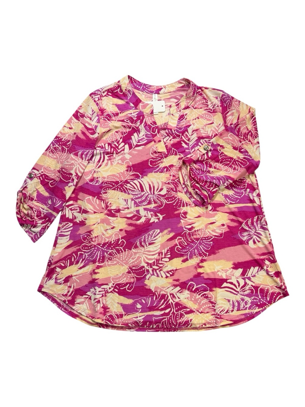 Dear Scarlett Tropical Floral Print Blouse – XL NWT